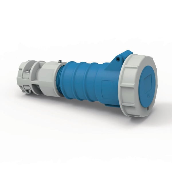 Watertight Pin & Sleeve Connector, 16/20 A, 200/250V AC, Three Phase, 3 Pole, IEC Grounding
